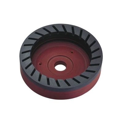 D150mm Rueda de resina dentada interna forma de cuenco Rueda de molienda continua de diamantes para máquina de bordado de bisel de vidrio