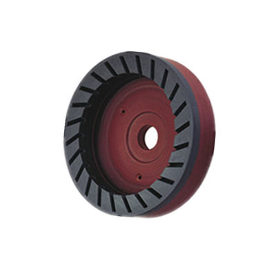 D150mm Rueda de resina dentada interna forma de cuenco Rueda de molienda continua de diamantes para máquina de bordado de bisel de vidrio