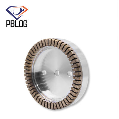 Diamante de vidrio de borde recto herramientas abrasivas máquina de la taza forma de la rueda de molienda segmentada