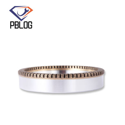 Diamante de vidrio de borde recto herramientas abrasivas máquina de la taza forma de la rueda de molienda segmentada