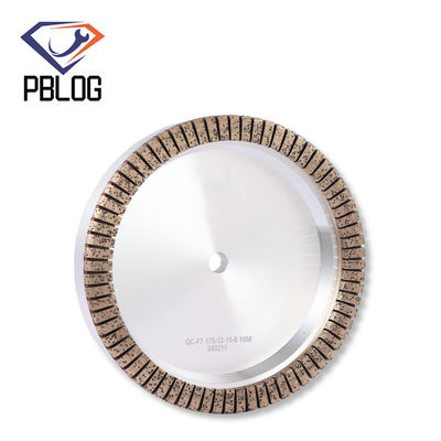 Diamante de vidrio de borde recto herramientas abrasivas máquina de la taza forma de la rueda de molienda segmentada