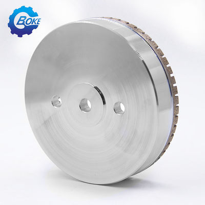 Diamante de vidrio de borde recto herramientas abrasivas máquina de la taza forma de la rueda de molienda segmentada
