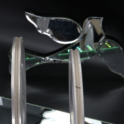 Forma en V D175*4MM Rueda de molienda de diamantes para el pulido rápido de los bordes de vidrio