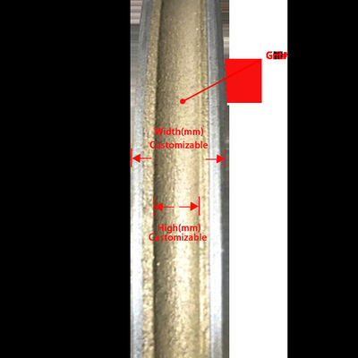 80MM de grano personalizado de diamantes para la máquina de procesamiento de vidrio disco abrasivo