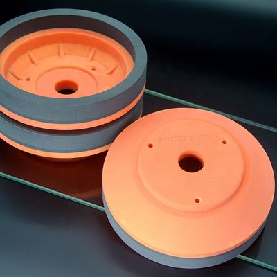 Grinding de bonos de la copa de naranja Beveling rueda de resina para la máquina de vidrio para Bavelloni Bovone