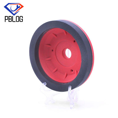 PBLOG Venta al por mayor Rueda de resina Red Bevel Machine Use Cup Shape Rueda de resina de vidrio bordado pulido