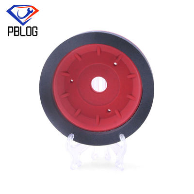 PBLOG Venta al por mayor Rueda de resina Red Bevel Machine Use Cup Shape Rueda de resina de vidrio bordado pulido