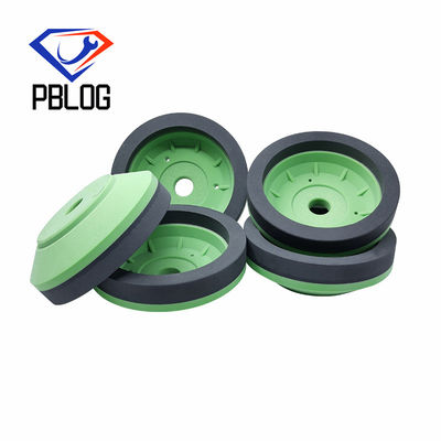 PBLOG Forma de taza verde Beveling Rueda de resina Rueda de molienda de diamantes Máquinas de producción de vidrio
