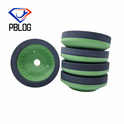 PBLOG Forma de taza verde Beveling Rueda de resina Rueda de molienda de diamantes Máquinas de producción de vidrio