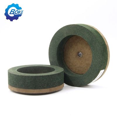 Buen rendimiento forma de copa verde 150mm Bk rueda de pulido para máquina de bordado