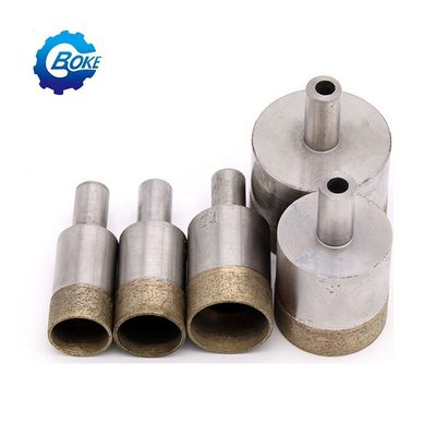 15pcs Diamond Hole Saw Drill Bit Set para el vidrio Cerámica de mosaico máquina de corte de herramientas Plata y agujeros de perforación 3-42mm