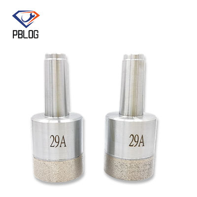 PBLOG Partículas de diamante combinadas en una broca de vidrio