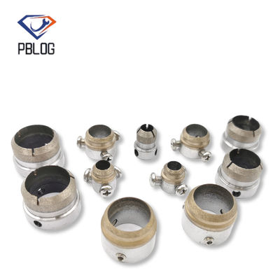 Conjunto de trozos de diamante para cambiar la forma de la superficie de contacto después de perforar vidrio o piedra
