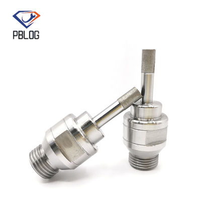 Perforación de vidrio de vidrio con rosca Solid sinterizado Diamante perforador Bits
