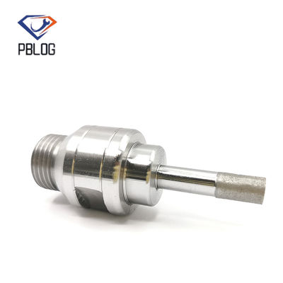 Perforación de vidrio de vidrio con rosca Solid sinterizado Diamante perforador Bits