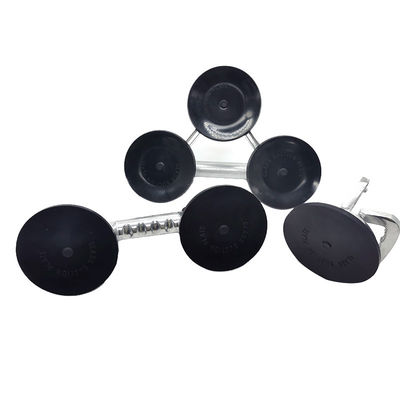 Venta caliente de succión fuerte Objeto pesado de superficie cerámica de metal Fondo de caucho único Copo de succión de vidrio de metal de plata