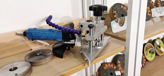 Grúa de ángulo manual neumática de vidrio para desgranar