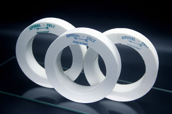 Las lanas importadas tuercen en espiral polaco sentido blanco de pulido de la rueda de la rueda