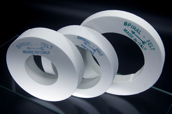 Las lanas importadas tuercen en espiral polaco sentido blanco de pulido de la rueda de la rueda