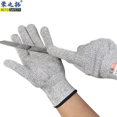 Guantes de protección blancos medianos Alta visibilidad y fiabilidad