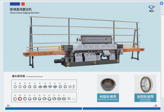 Máquina de rectificación de línea recta de borde único con motor XinHu 10 2200W
