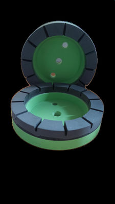Rueda de molienda de tazas de resina de agujero de 100 mm y 22 mm para máquina de doblaje de doble borde
