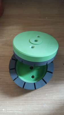 Rueda de molienda de tazas de resina de agujero de 100 mm y 22 mm para máquina de doblaje de doble borde
