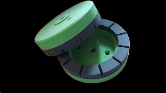 Dureza Rueda de la taza de resina segmentada de color blanco verde Velocidad máxima inferior a 2800RPM Herramienta de molienda