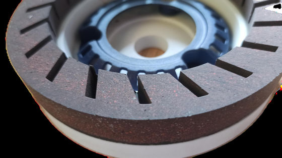 150 mm Rueda de resina de alta nitidez para la máquina de biselado 240 Grit Rueda de taza blanca marrón