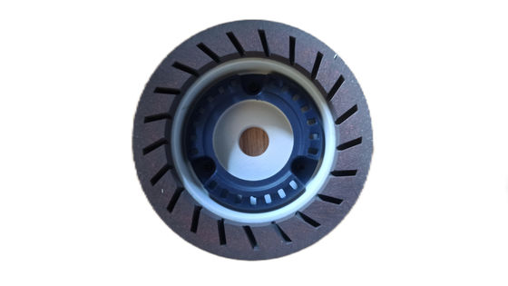120# - 240# Blanco Marrón Dureza de resina de alta durabilidad Rueda de resina de 12 mm Agujero interior inferior a 2800RPM