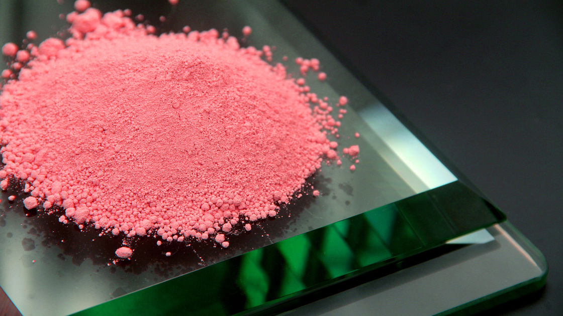Polvo de pulido de vidrio para la máquina de procesamiento de vidrio utiliza el color rojo