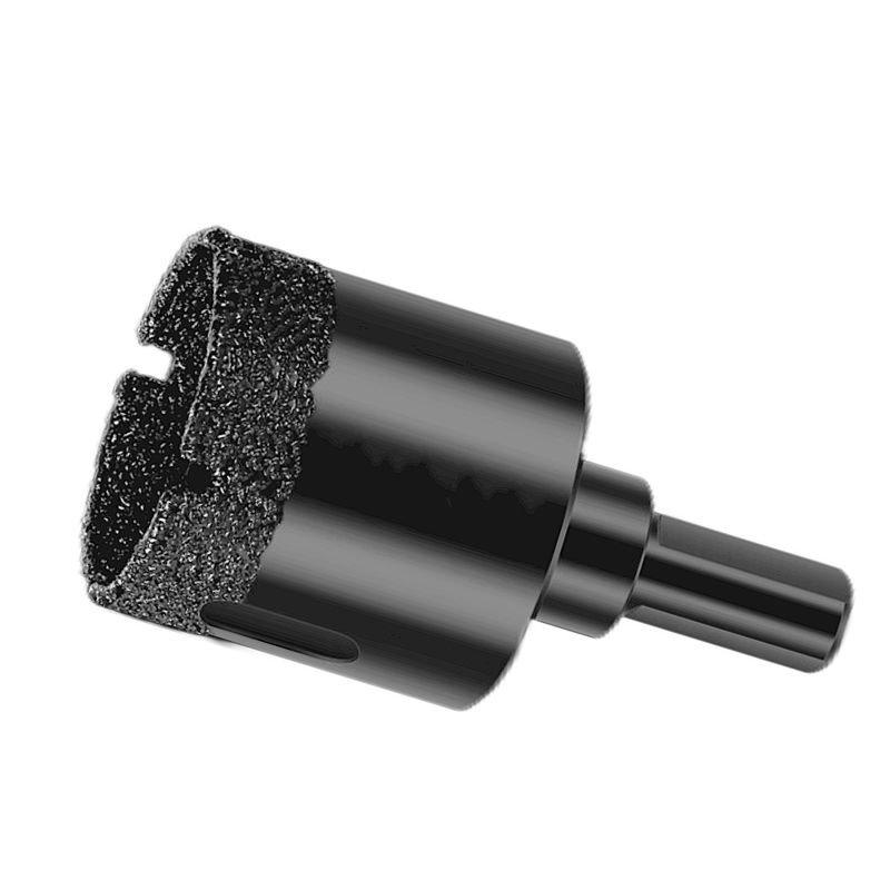 Conjunto de brocas de diamantes con vacío de diamantes trenzados, trozos de núcleo de perforación de diamantes, perforadores de agujeros, cortadores de agujeros para mármol de porcelana