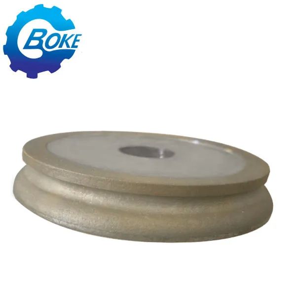 Velocidad máxima 3500rpm Rueda de molienda de diamantes con agujero de arbor de 22 mm y rueda plana