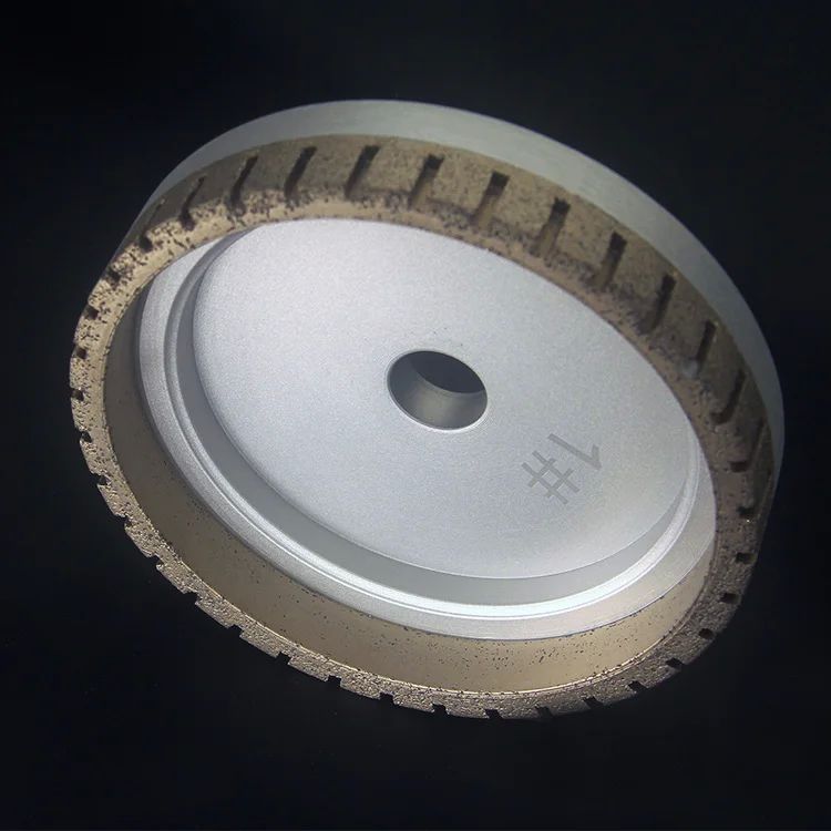 Rueda de limpieza de diamantes de larga duración 150 mm Agujero del arbor 12/22/30 mm 240 # Grit 4500rpm Velocidad