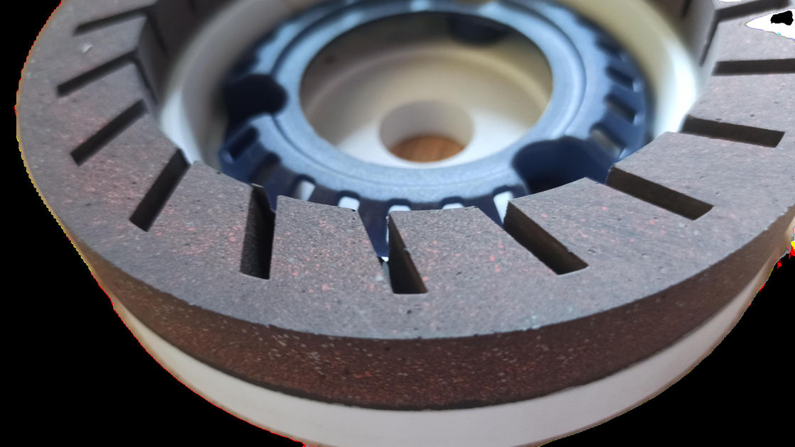 150 mm Rueda de resina de alta nitidez para la máquina de biselado 240 Grit Rueda de taza blanca marrón
